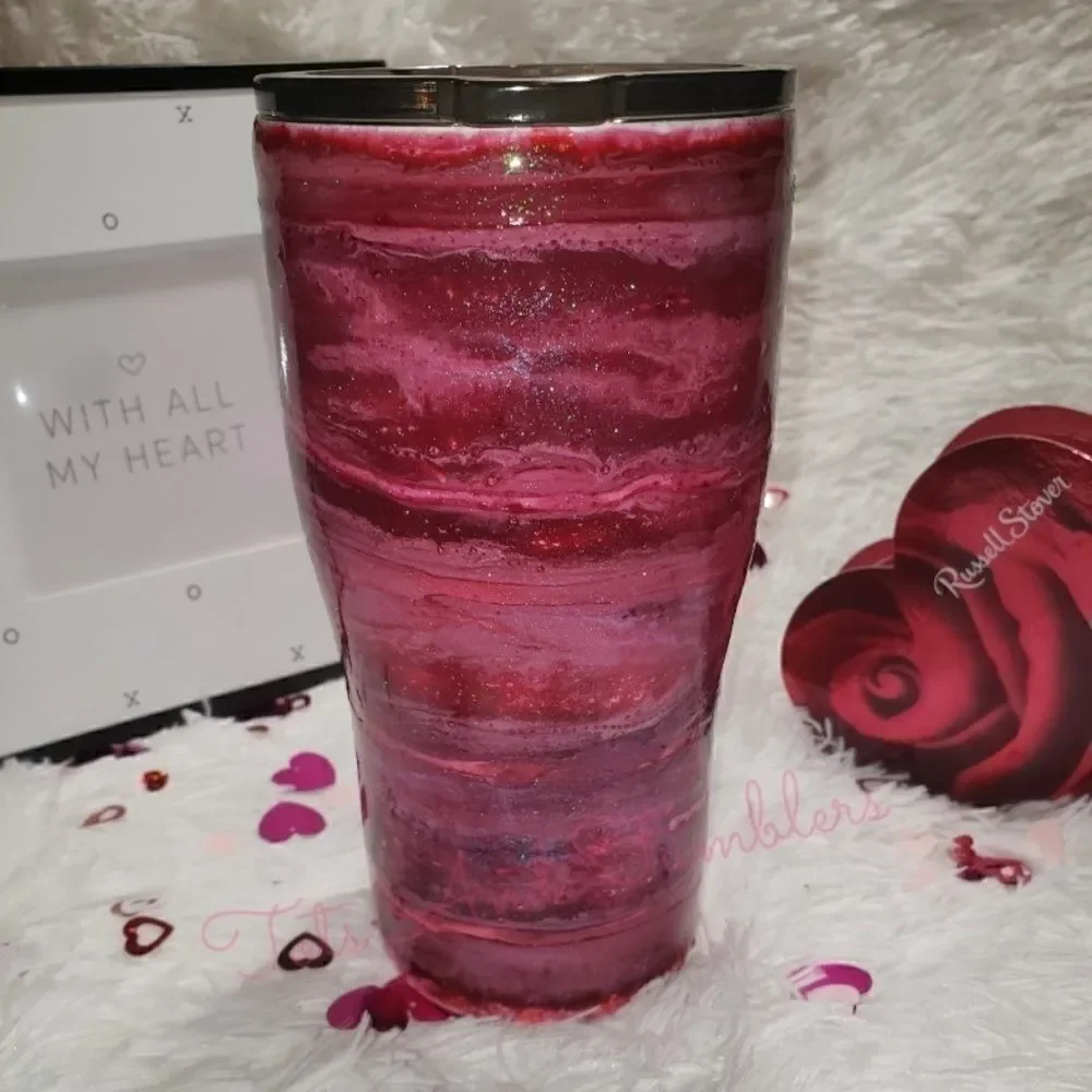 Alcohol Ink 20oz HOGG Modern Curve Tumbler